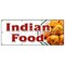 Signmission INDIAN FOOD BANNER SIGN curries curry tandoori naan cuisine lassi vegan B-96 Indian Food - alternate 1